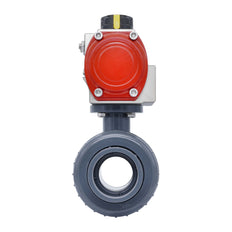 50mm Válvula De Bola Neumática PVC De 2 Vías Cierre Por Resorte