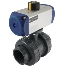 Válvula de bola neumática de PVC de 2 vías y 32 mm con muelle cerrado - VDL