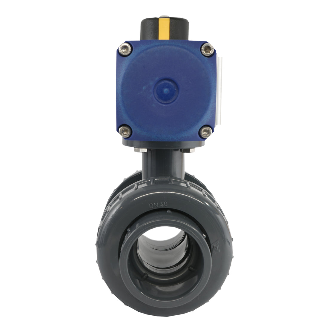 Válvula de bola neumática de PVC de 2 vías y doble efecto de 50 mm - VDL