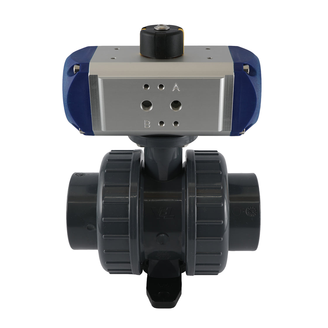 Válvula De Bola Neumática De PVC De 2 Vías De 63mm Con Resorte Abierto - VDL