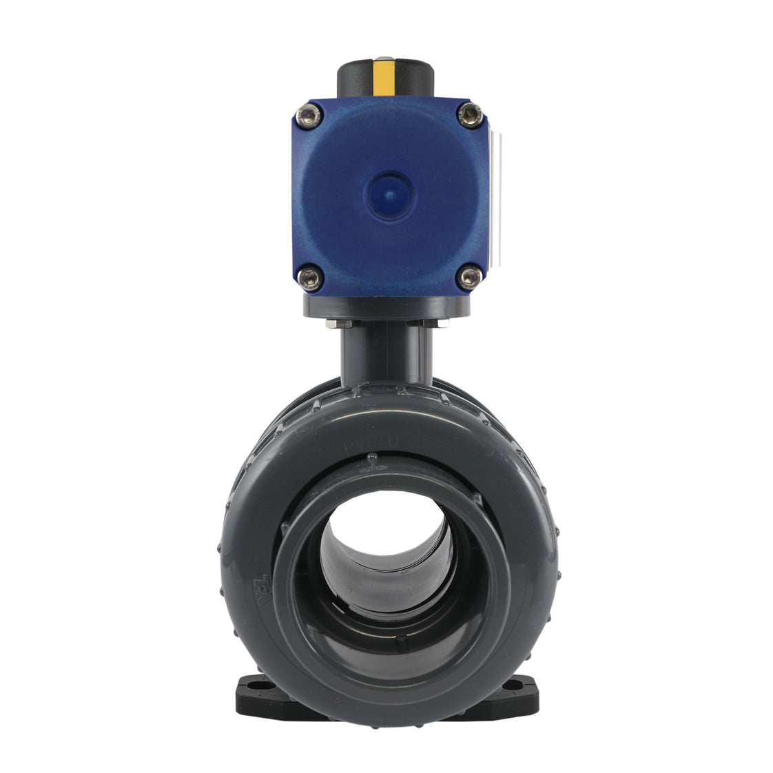 Válvula de bola neumática de PVC de 63 mm, 2 vías y doble efecto - VDL