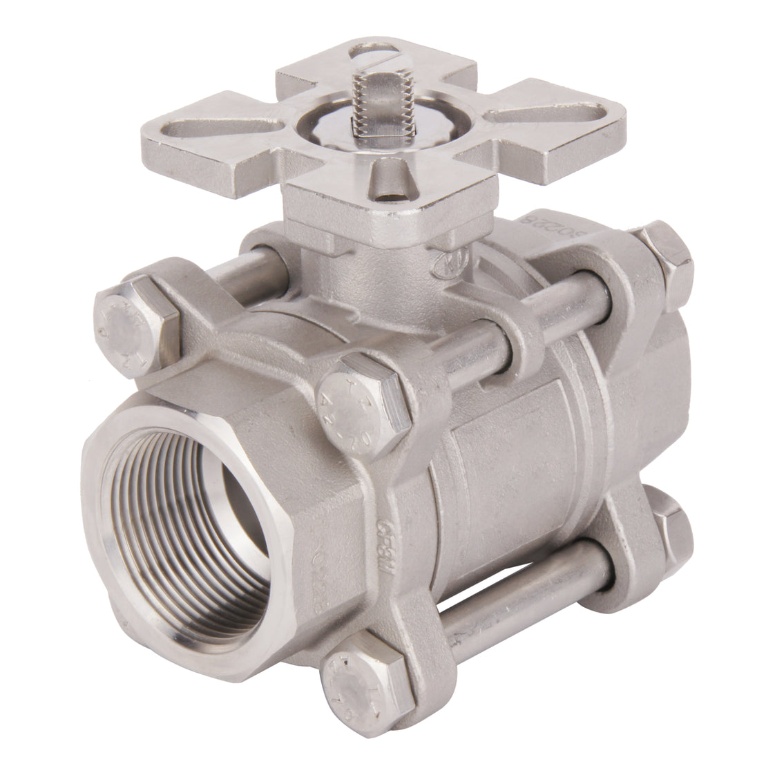 Válvula de bola neumática de 2 vías de acero inoxidable y doble efecto G1-1/4'' - BL2SA3