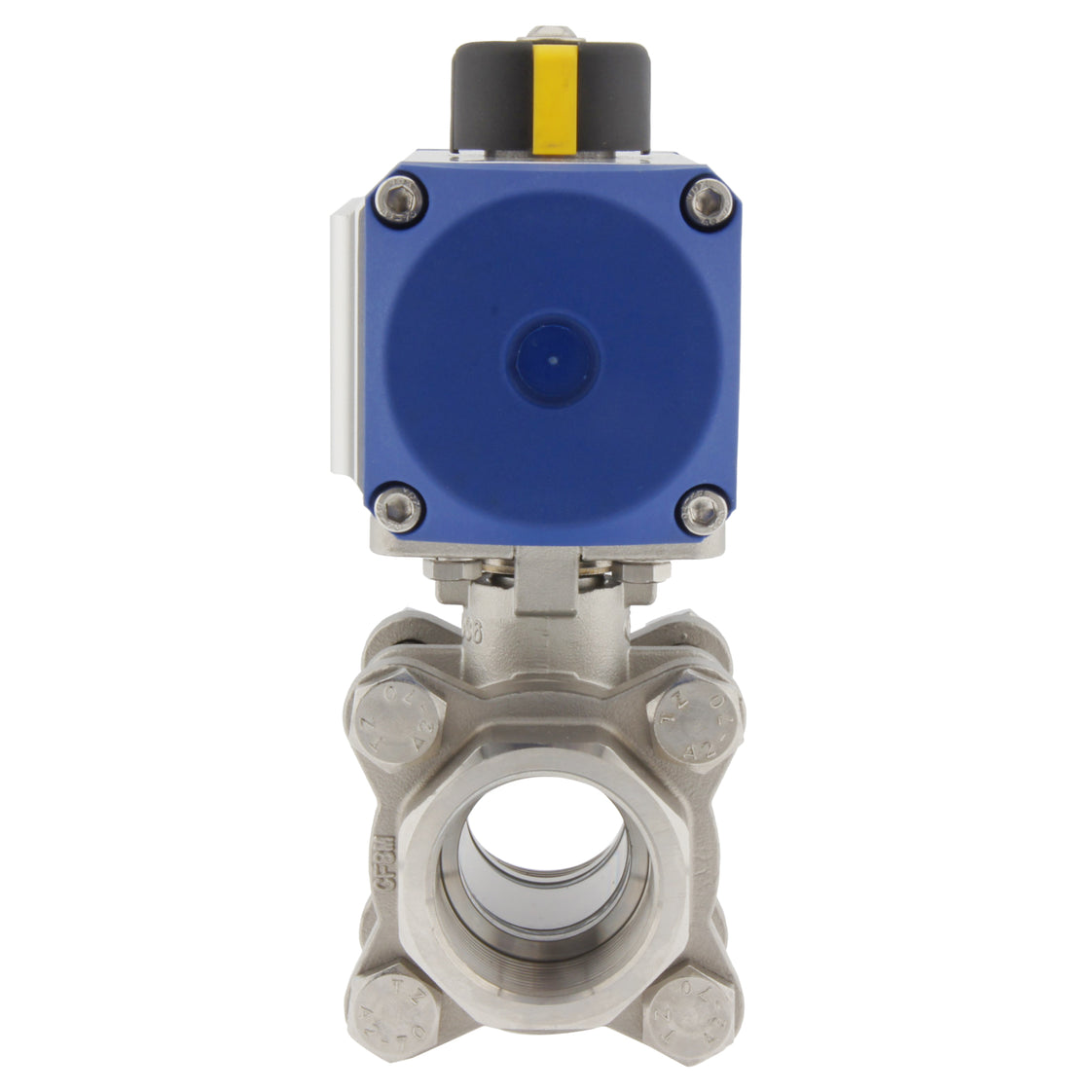 Válvula de bola neumática de 2 vías de acero inoxidable y muelle abierto G1-1/4'' - BL2SA3