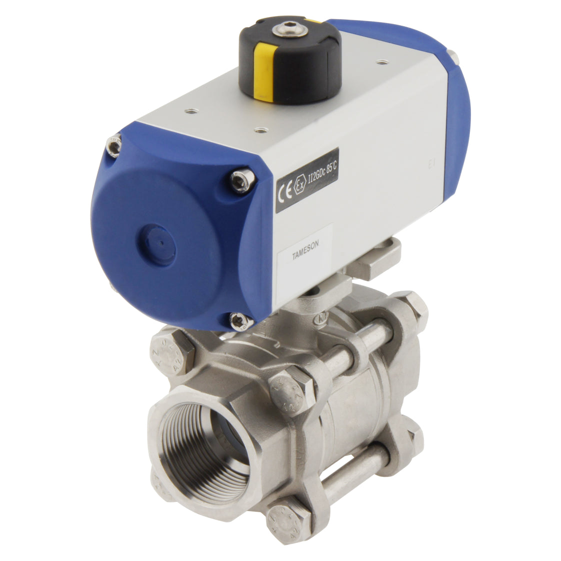 Válvula de bola neumática de 2 vías de acero inoxidable y doble efecto G1-1/4'' - BL2SA3