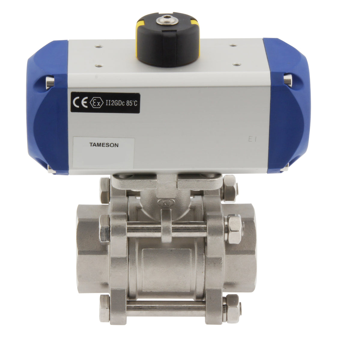 Válvula de bola neumática de 2 vías de acero inoxidable y muelle abierto G1'' - BL2SA3