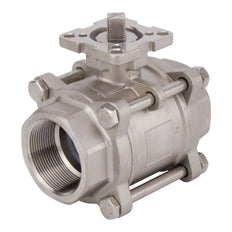 Válvula de bola neumática de 2 vías de acero inoxidable y muelle cerrado G2'' - BL2SA3