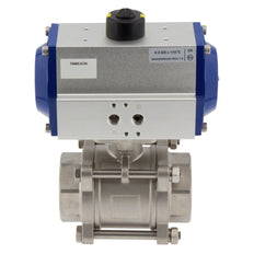 Válvula de bola neumática de 2 vías de acero inoxidable G2-1/2'' abierta por muelle - BL2SA3