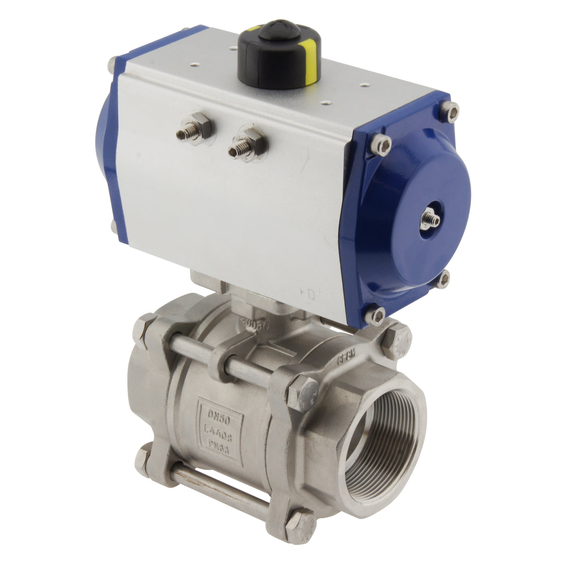 Válvula de bola neumática de 2 vías de acero inoxidable y muelle cerrado G2'' - BL2SA3