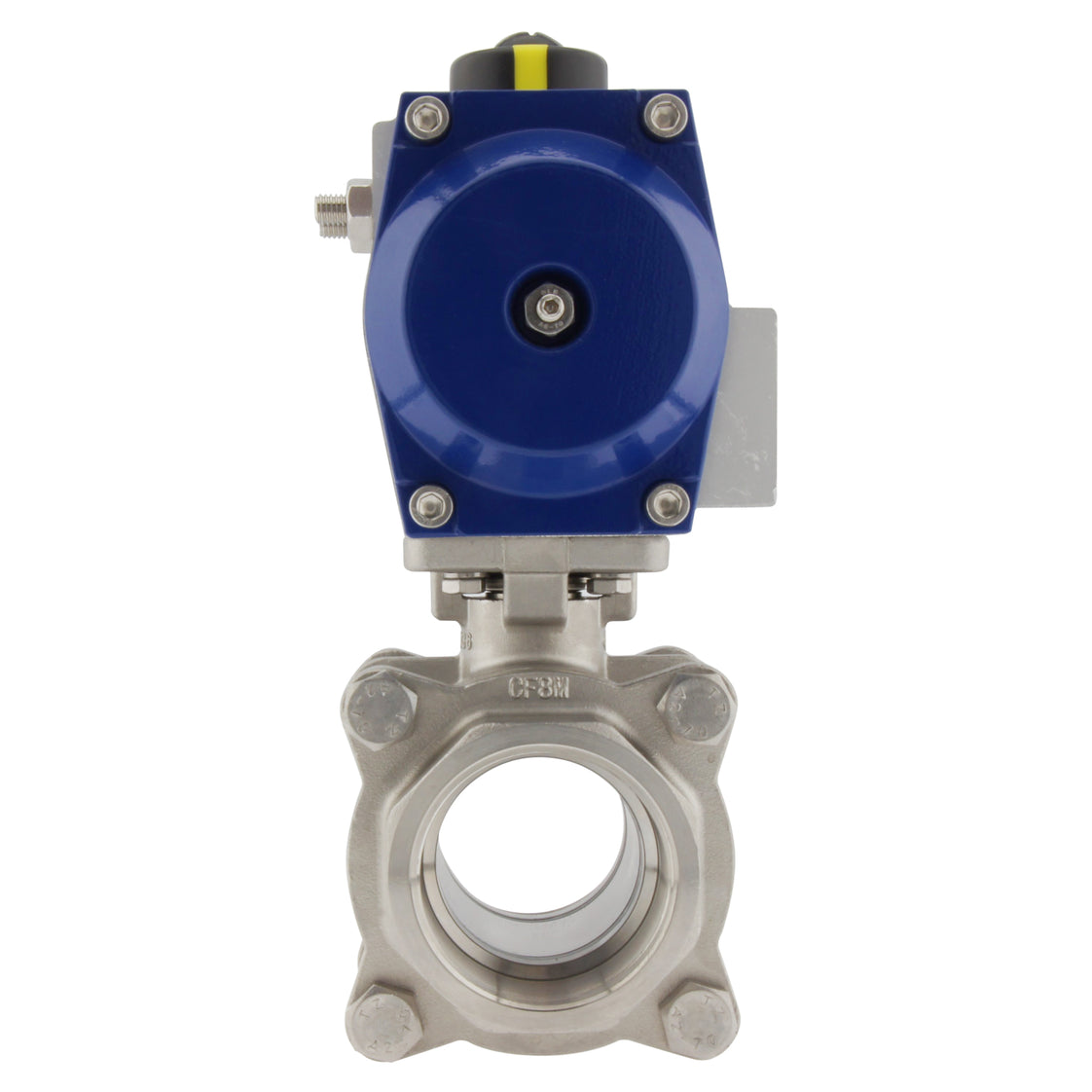Válvula de bola neumática de 2 vías de acero inoxidable G2-1/2'' abierta por muelle - BL2SA3
