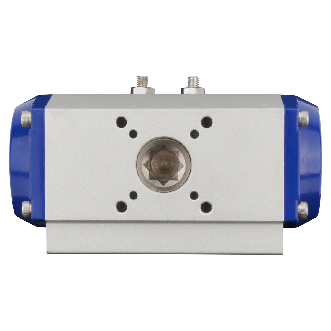 G3'' Válvula De Bola Neumática De Acero Inoxidable De 3 Vías T-port Cerrada Por Resorte - BL3SA