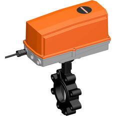 Belimo Válvula Mariposa DN80/PN16 Lug 24VAC/DC Modulación GGG40 EPDM IP67 ISO 5211 MFT Terminal 35s 40Nm D680NL/GRC24G-MF-T-5