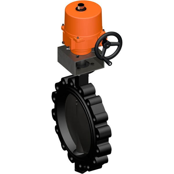 Válvula Mariposa Belimo DN400/PN16 Lug 120-240VAC/DC Modulación GGG40 EPDM IP67 ISO 5211 MFT Terminales 32s 650Nm D6400NL/SY6-230-MF-T