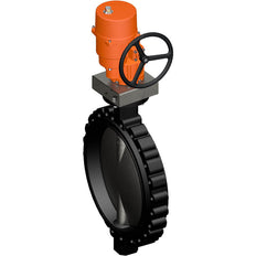 Belimo Válvula Mariposa DN600/PN16 Lug 120-240VAC/DC 2&3-Punto GGG40 EPDM IP67 ISO 5211 Terminales 73s 2500Nm D6600NL/SY10-230A-3-T