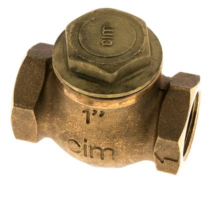 G 1'' Latón Rojo Válvula De Retención De Pistón 20 Bar (290 Psi) Alta Resistencia