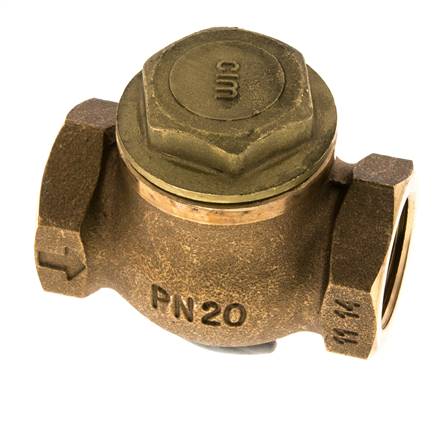 G 1'' Latón Rojo Válvula De Retención De Pistón 20 Bar (290 Psi) Alta Resistencia