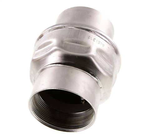 G2 1/2'' Acero Inoxidable 316 Válvula Antirretorno FKM 0.03-16bar (0.44-232psi) - NSF ANSI 61