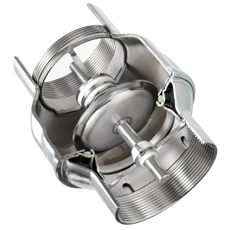 G4'' Acero Inoxidable 316 Válvula Antirretorno FEP 0.03-16bar (0.44-232psi)