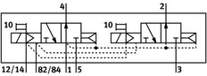 Festo 2x3/2 NO Monostable Válvula Solenoide De Aire G1/8 550L/Min - 537978