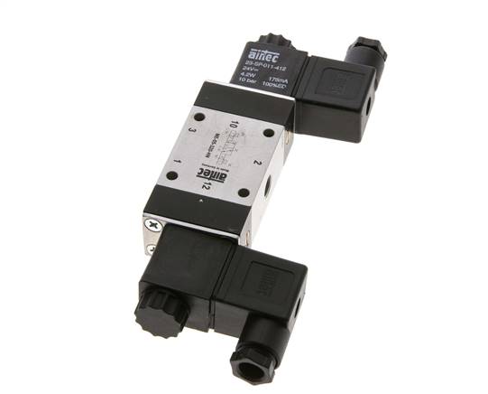 válvula de solenoide biestable 3/2 G1/8'' Piloto externo 24V AC 0-10bar/0-140psi Airtec