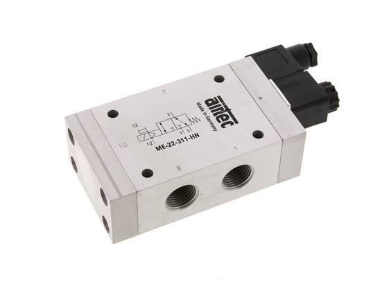 3/2 G1/2'' (G1/8'') Válvula Solenoide Piloto Externo 115V AC 0-10bar/0-140psi Airtec