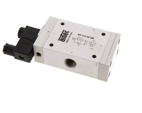 3/2 G1/2'' (G1/8'') Válvula Solenoide Piloto Externo 115V AC 0-10bar/0-140psi Airtec
