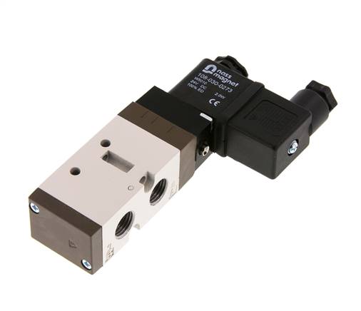5/2 G1/4'' (G1/8'') Válvula solenoide 12V DC 1.5-10bar/21.0-140psi YPC