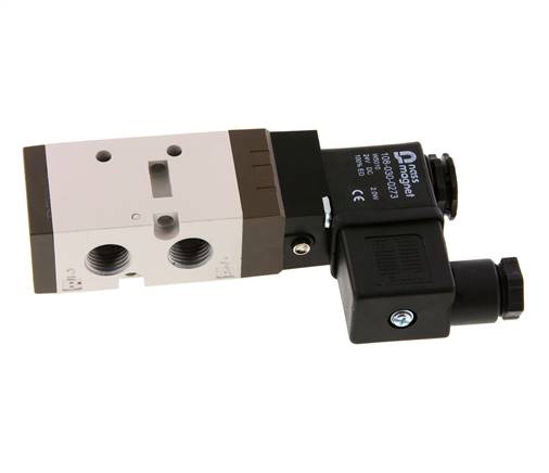 5/2 G1/4'' (G1/8'') Válvula solenoide 12V DC 1.5-10bar/21.0-140psi YPC
