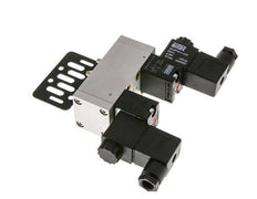 5/3 ISO 5599-1 Válvula solenoide central de escape 48V DC 3-10bar/42-140psi Airtec