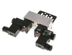 5/3 ISO 5599-1 Válvula solenoide central de escape 48V DC 3-10bar/42-140psi Airtec