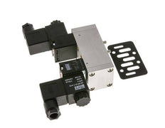 5/3 ISO 5599-1 Válvula solenoide central de escape 48V DC 3-10bar/42-140psi Airtec