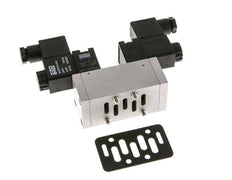 5/3 ISO 5599-1 Válvula solenoide central de escape 48V DC 3-10bar/42-140psi Airtec