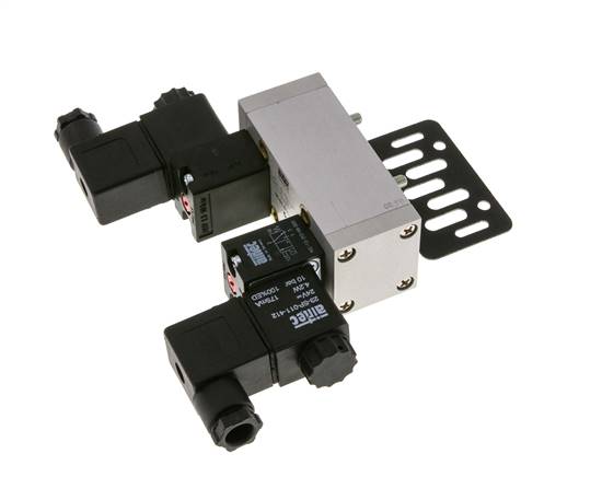 5/3 ISO 5599-1 Válvula solenoide de centro cerrado 115V AC 3-10bar/42-140psi Airtec