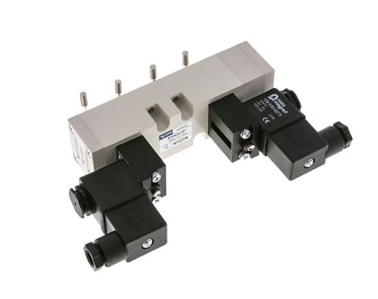 5/3 ISO 5599-1 Válvula solenoide de centro cerrado 115V AC 2-10bar/28-140psi YPC