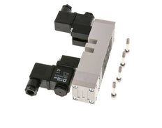 5/3 ISO 5599-1 Válvula solenoide de centro de presión 115V AC 2-10bar/28-140psi YPC