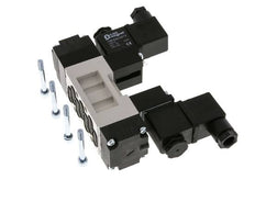 5/3 ISO 5599-1 Válvula solenoide central de escape 12V DC 2-10bar/28-140psi YPC