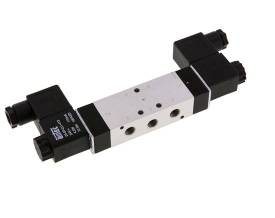5/3 G1/8'' Válvula solenoide de centro cerrado 115V AC 3-10bar/42-140psi Airtec
