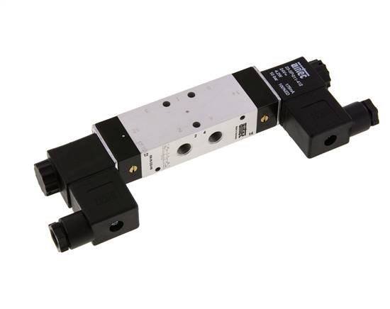 5/3 G1/8'' Válvula solenoide de centro cerrado 115V AC 3-10bar/42-140psi Airtec