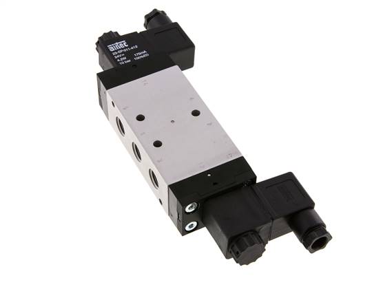 válvula solenoide de centro de presión 5/3 G1/4'' 12V DC 3-10bar/42-140psi Airtec