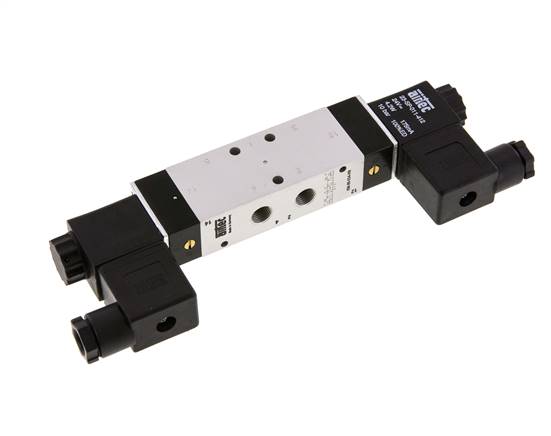 válvula solenoide de centro de presión 5/3 G1/8'' 12V DC 3-10bar/42-140psi Airtec