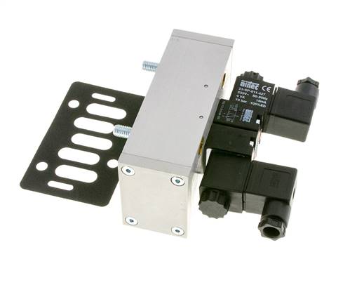 5/3 ISO 5599-3 Válvula solenoide de centro cerrado 24V AC 3-10bar/42-140psi Airtec