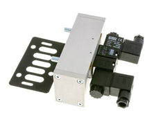 5/3 ISO 5599-3 Válvula solenoide de centro cerrado 24V AC 3-10bar/42-140psi Airtec