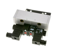 5/3 ISO 5599-3 Válvula solenoide central de escape 48V DC 3-10bar/42-140psi Airtec