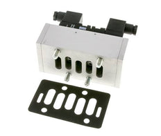 5/3 ISO 5599-3 Válvula solenoide central de escape 48V DC 3-10bar/42-140psi Airtec