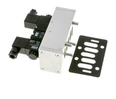 5/3 ISO 5599-3 Válvula solenoide central de escape 24V AC 3-10bar/42-140psi Airtec