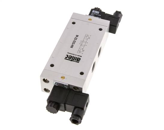 válvula solenoide central de escape 5/3 G1/2'' 24V DC 3-10bar/42-140psi Airtec