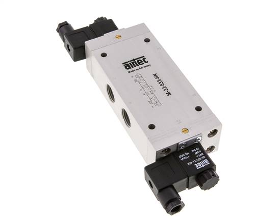 válvula solenoide central de escape 5/3 G1/2'' 24V DC 3-10bar/42-140psi Airtec