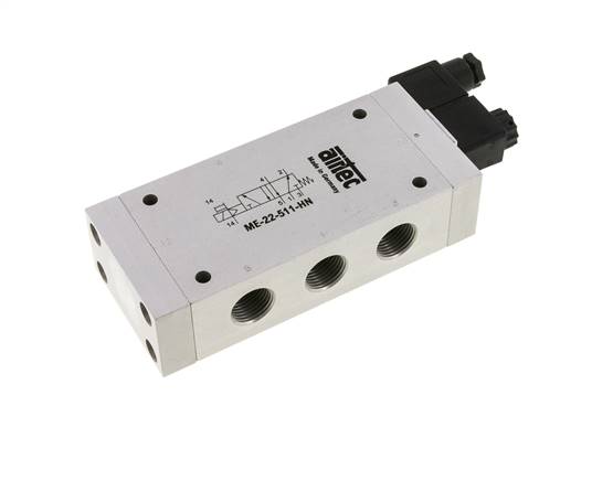 5/2 G1/2'' (G1/8'') Válvula Solenoide Piloto Externo 115V AC 0-10bar/0-140psi Airtec