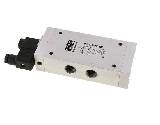 5/2 G1/2'' (G1/8'') Válvula Solenoide Piloto Externo 115V AC 0-10bar/0-140psi Airtec