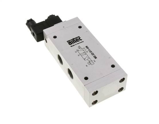 5/2 G1/2'' (G1/8'') Válvula Solenoide Piloto Externo 115V AC 0-10bar/0-140psi Airtec