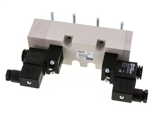 5/3 ISO 5599-2 Válvula solenoide de centro de presión 115V AC 2-10bar/28-140psi YPC